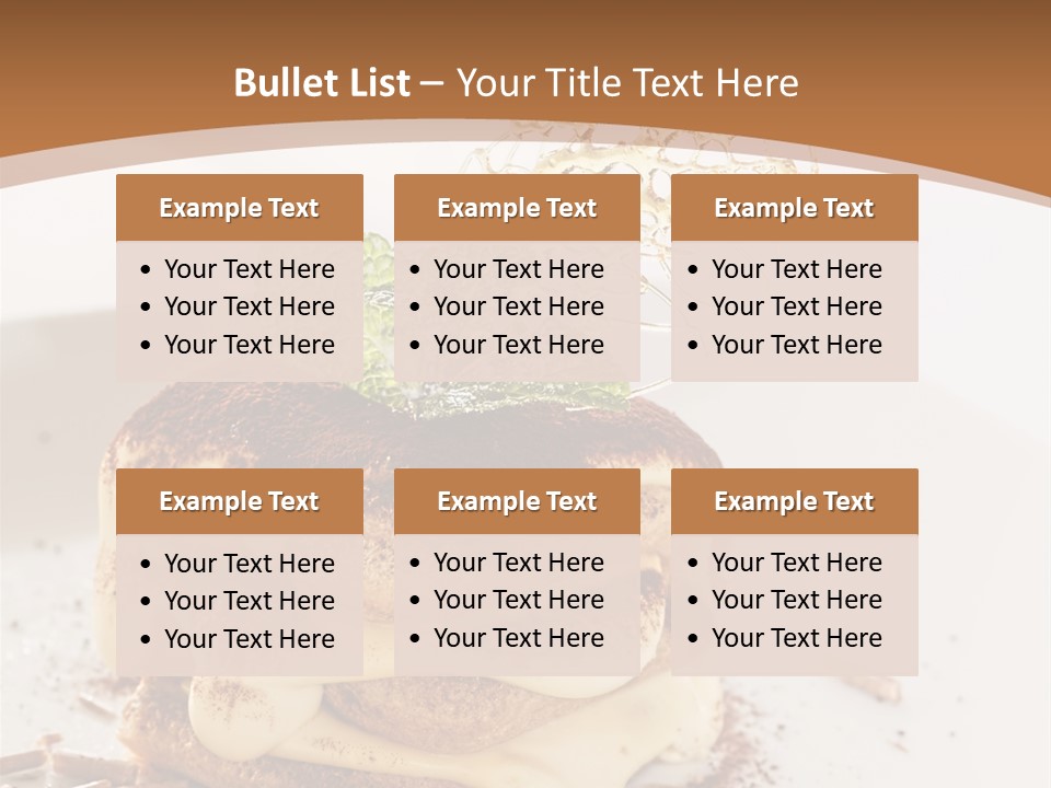 White Cooking Baked PowerPoint Template