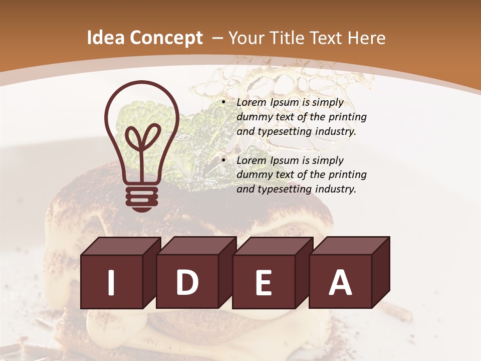 White Cooking Baked PowerPoint Template