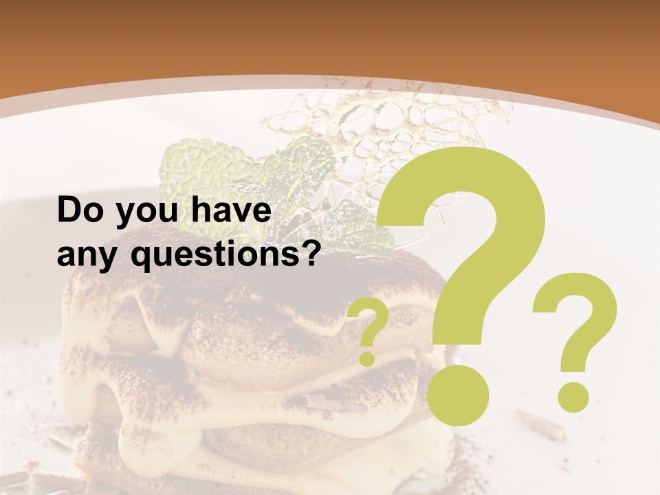 White Cooking Baked PowerPoint Template