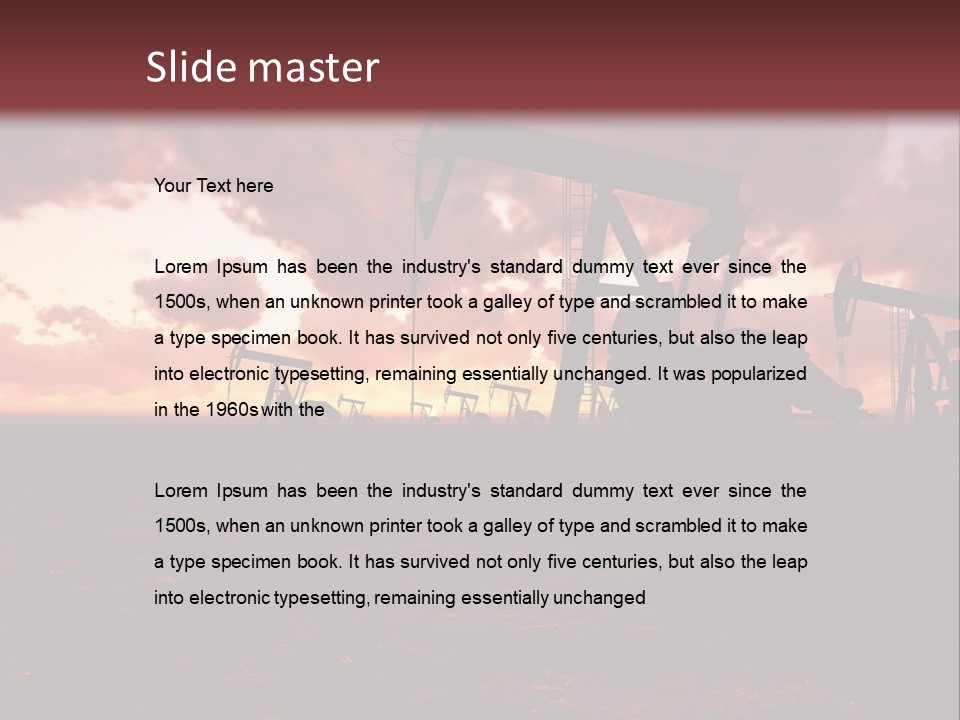 Landscape Nature Fossil PowerPoint Template