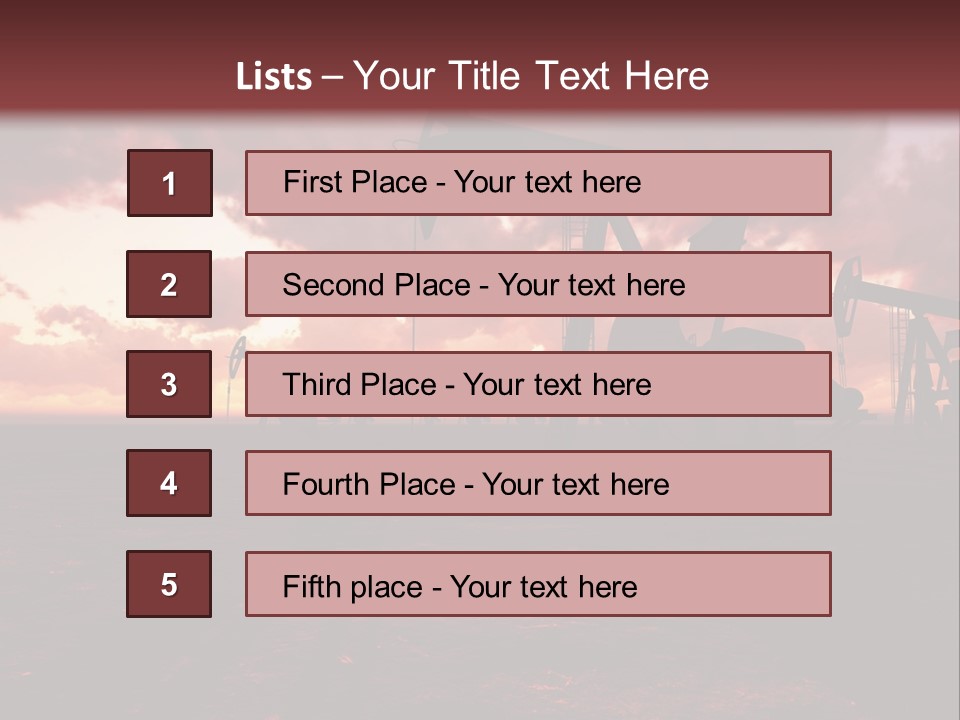Landscape Nature Fossil PowerPoint Template