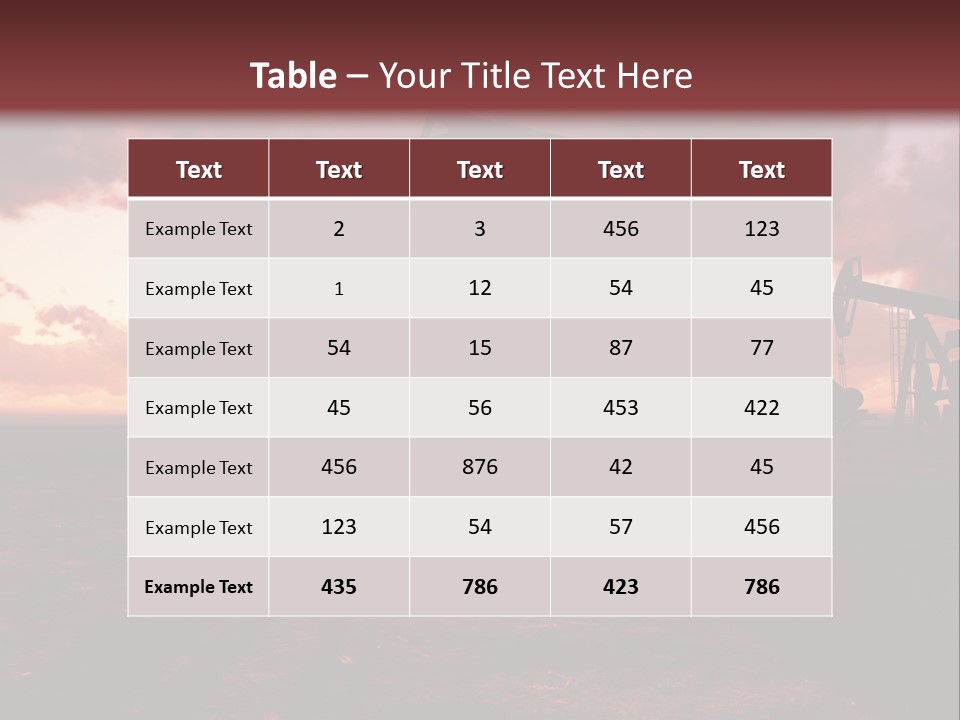 Landscape Nature Fossil PowerPoint Template