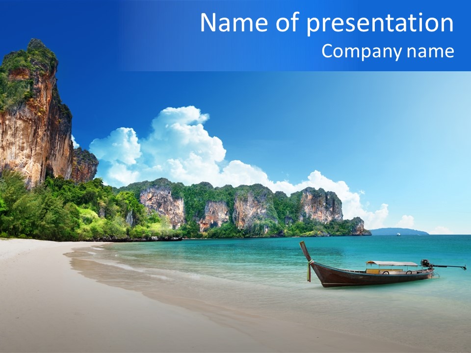 Bay Pranang Travel PowerPoint Template