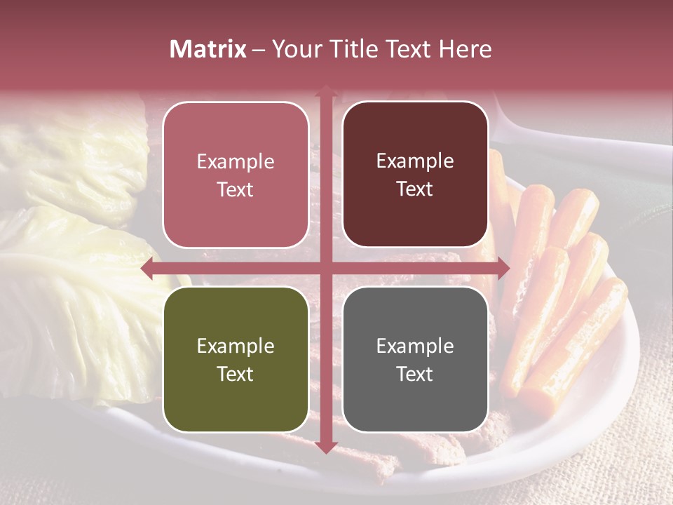 Ireland Dinner Platter PowerPoint Template
