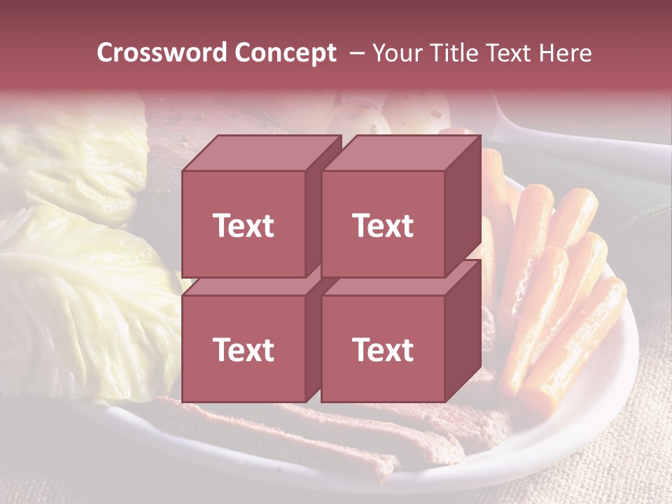 Ireland Dinner Platter PowerPoint Template