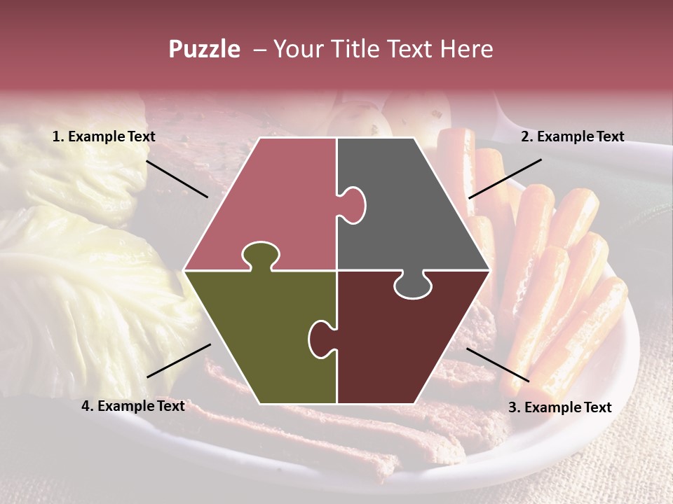 Ireland Dinner Platter PowerPoint Template