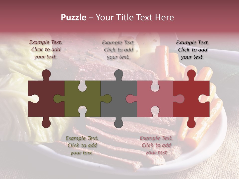 Ireland Dinner Platter PowerPoint Template