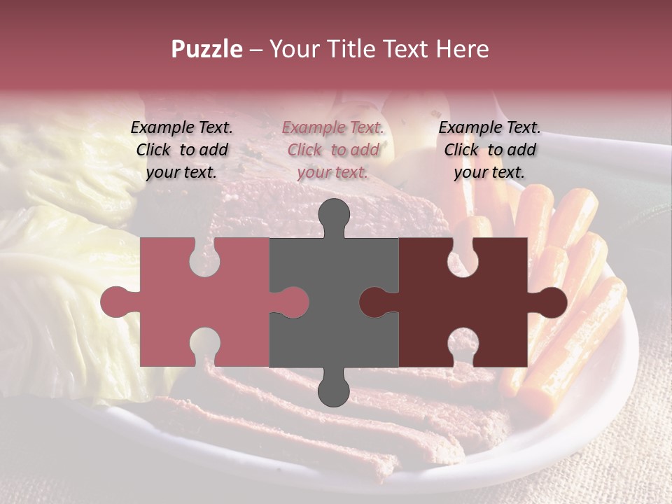 Ireland Dinner Platter PowerPoint Template