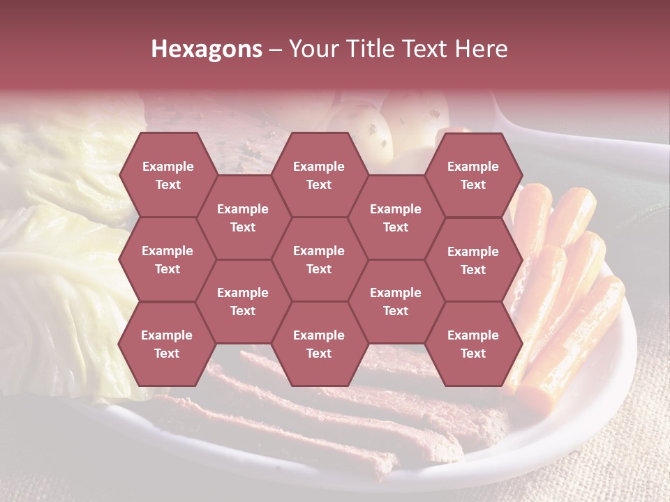 Ireland Dinner Platter PowerPoint Template