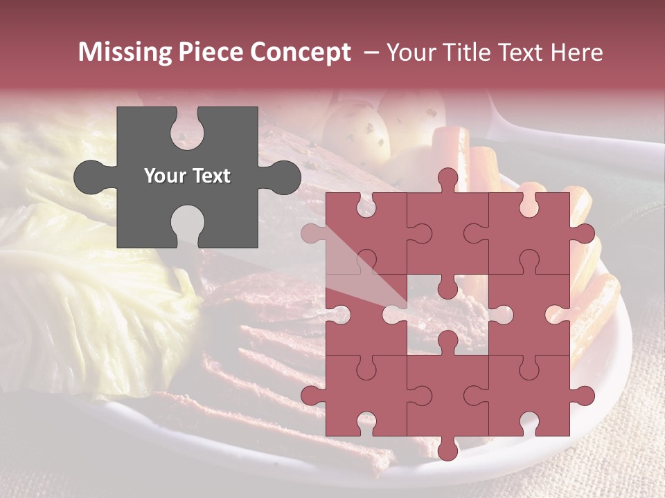 Ireland Dinner Platter PowerPoint Template