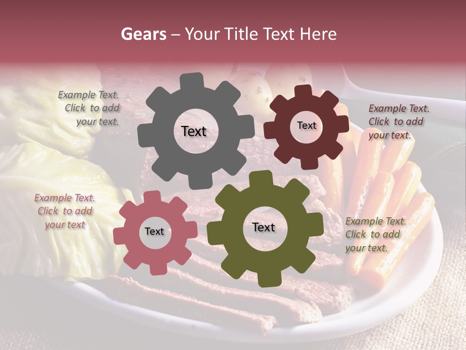Ireland Dinner Platter PowerPoint Template