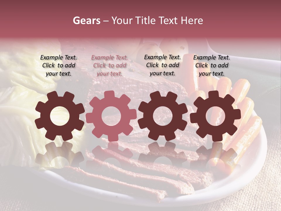 Ireland Dinner Platter PowerPoint Template