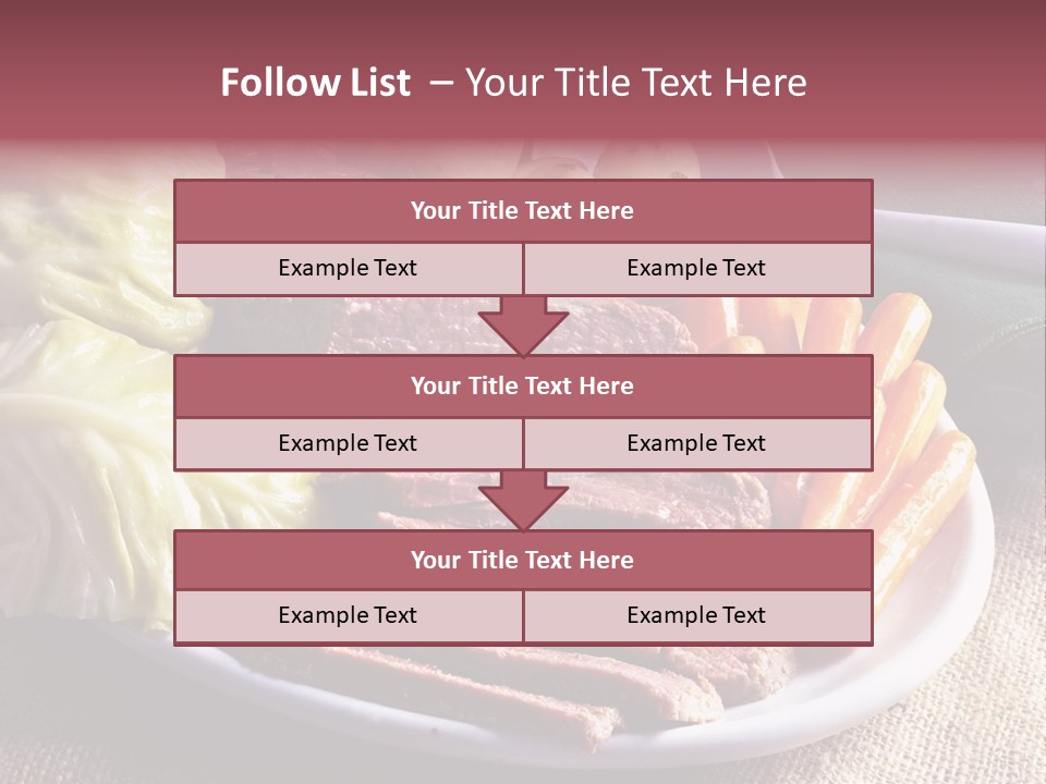 Ireland Dinner Platter PowerPoint Template