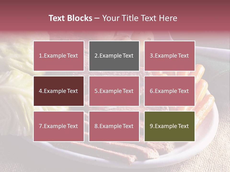 Ireland Dinner Platter PowerPoint Template