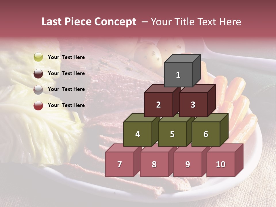 Ireland Dinner Platter PowerPoint Template