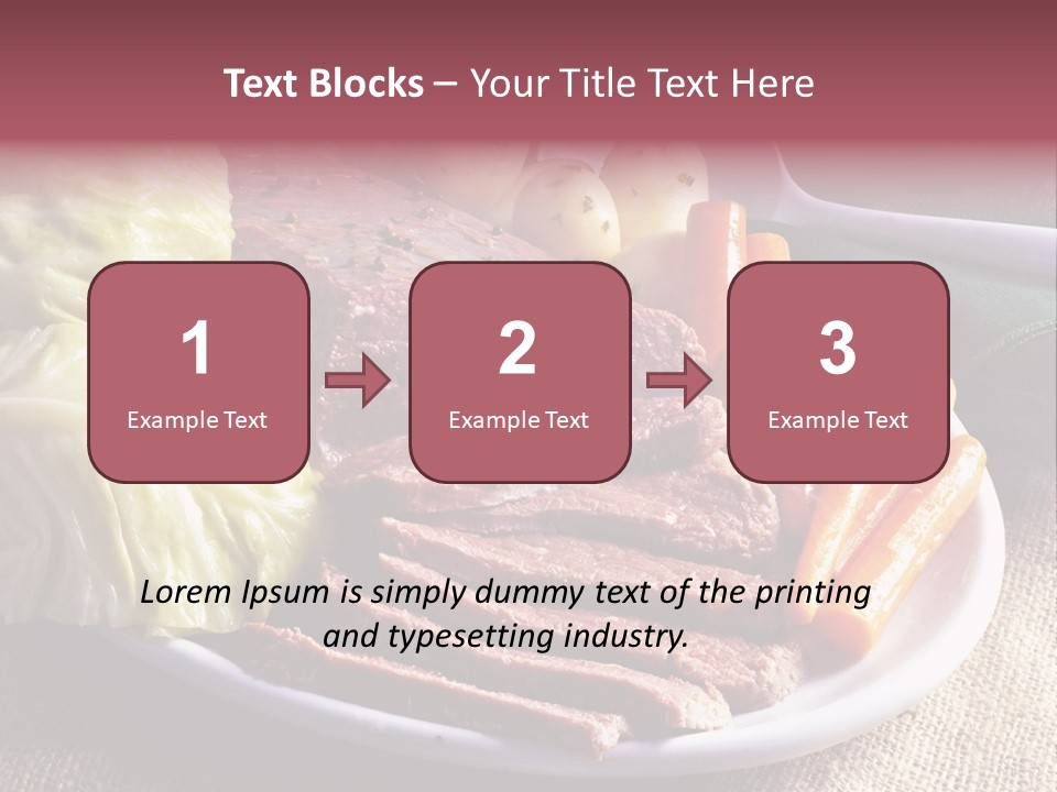 Ireland Dinner Platter PowerPoint Template