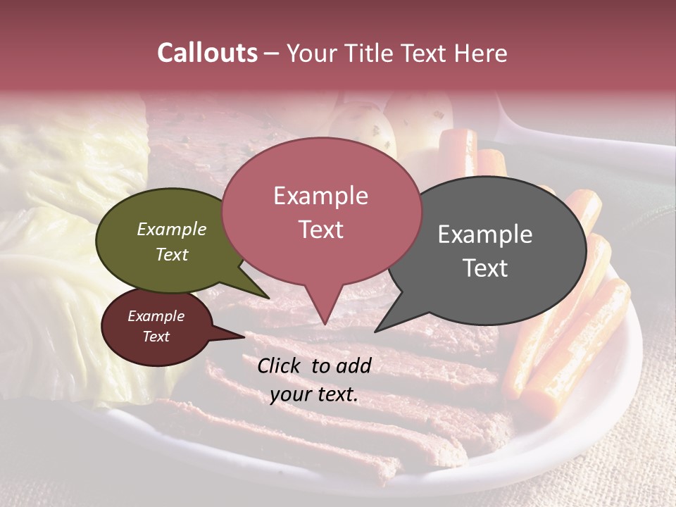 Ireland Dinner Platter PowerPoint Template