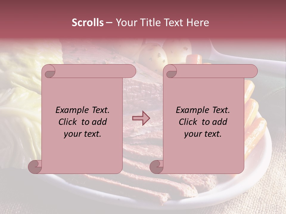 Ireland Dinner Platter PowerPoint Template