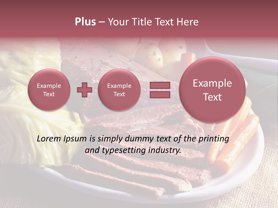 Ireland Dinner Platter PowerPoint Template