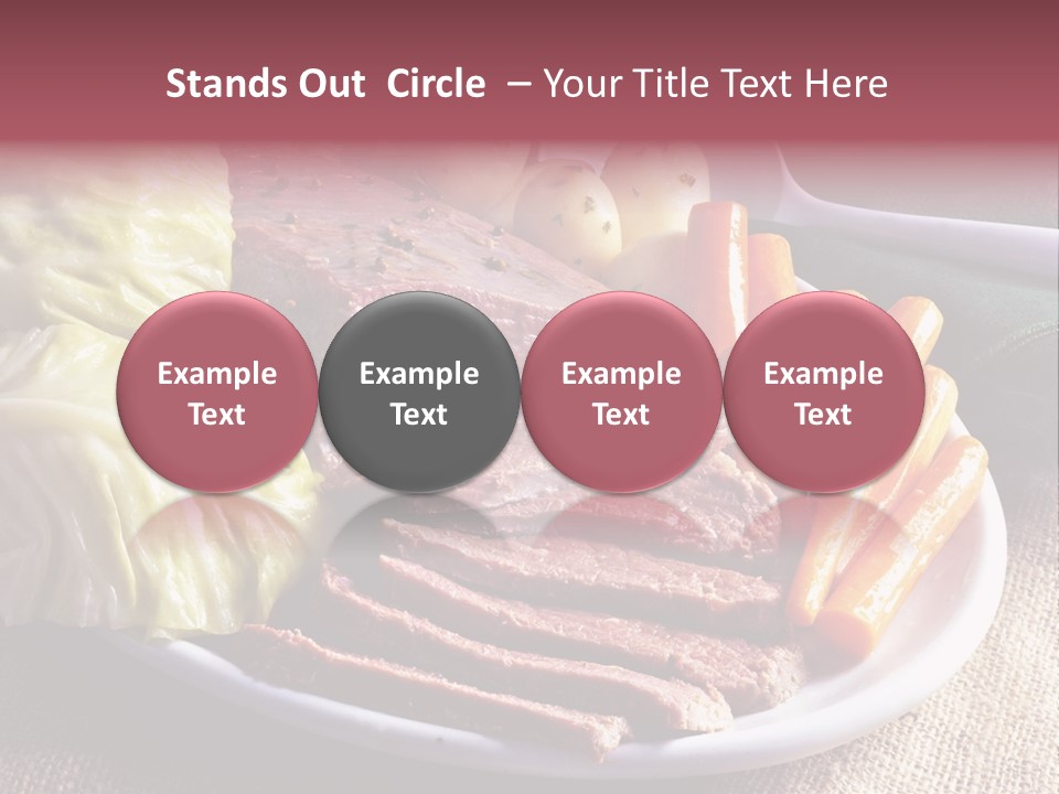 Ireland Dinner Platter PowerPoint Template
