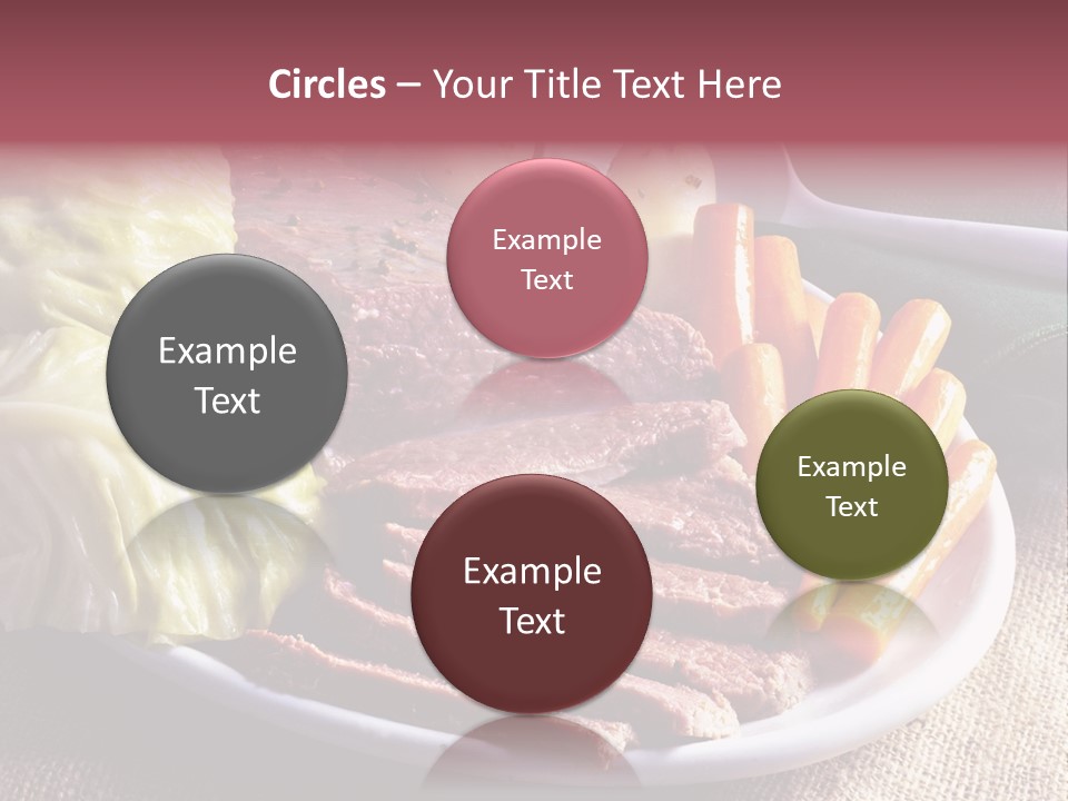 Ireland Dinner Platter PowerPoint Template