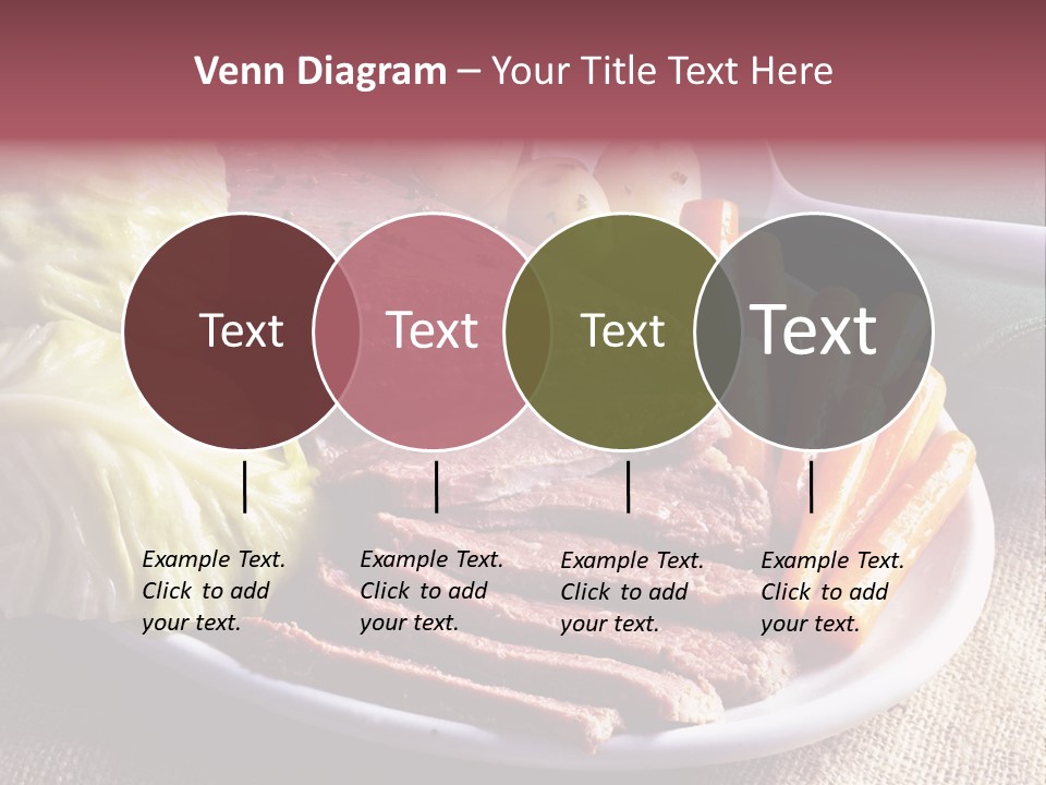 Ireland Dinner Platter PowerPoint Template