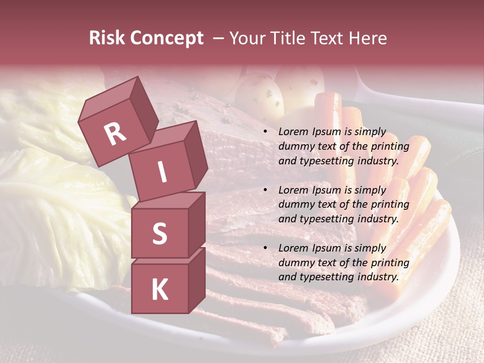 Ireland Dinner Platter PowerPoint Template