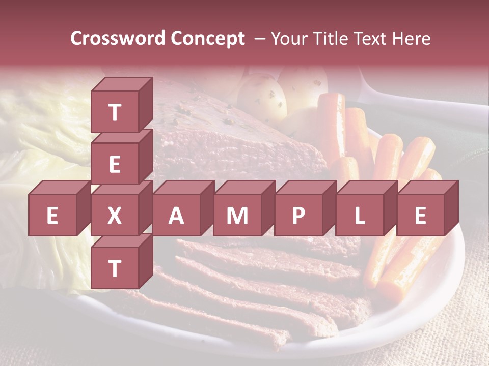 Ireland Dinner Platter PowerPoint Template