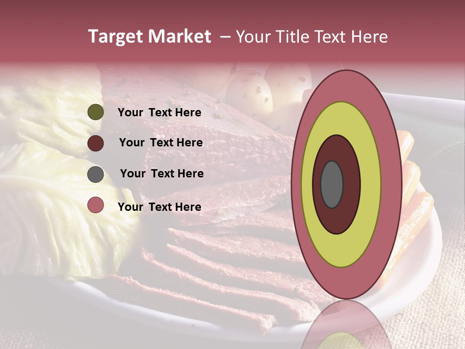 Ireland Dinner Platter PowerPoint Template