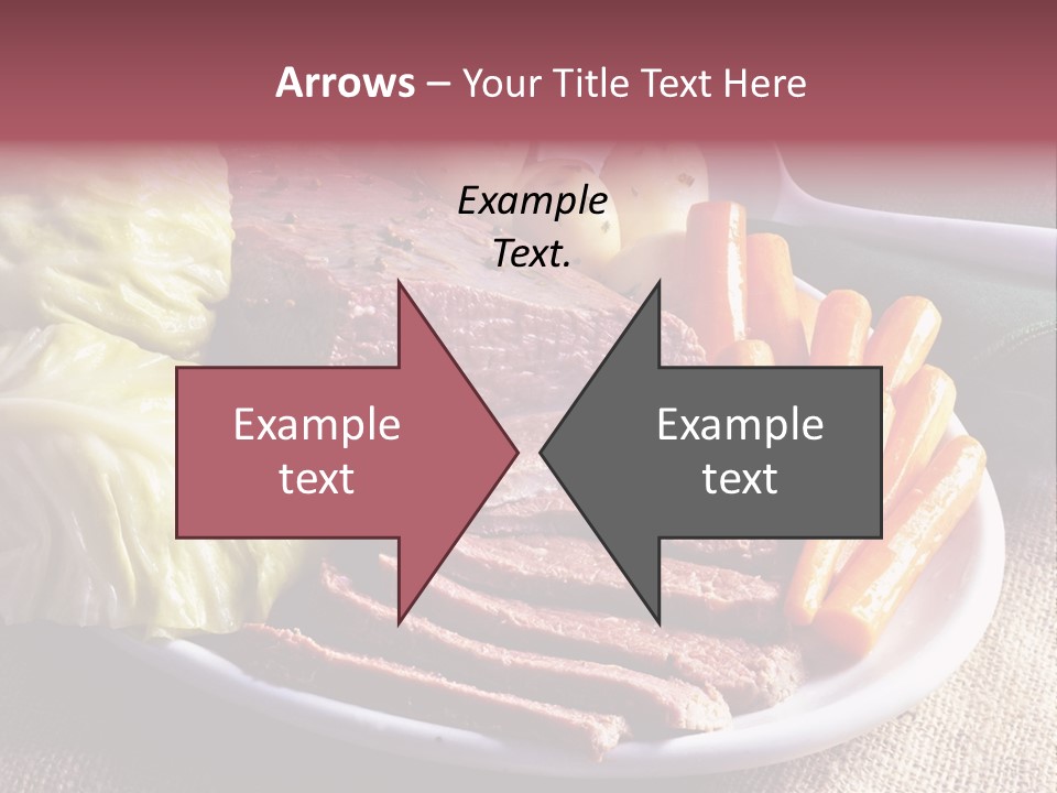 Ireland Dinner Platter PowerPoint Template
