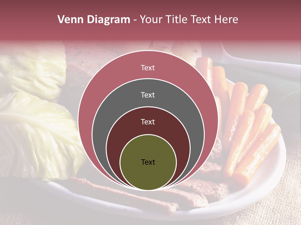 Ireland Dinner Platter PowerPoint Template