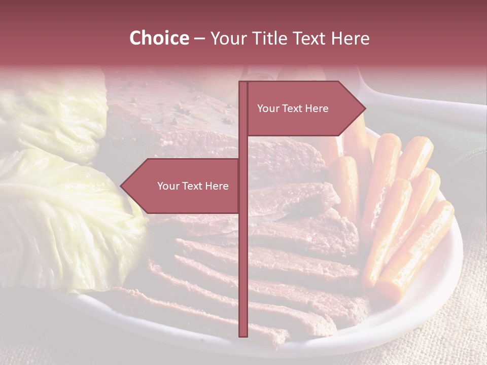 Ireland Dinner Platter PowerPoint Template