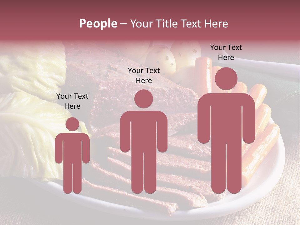 Ireland Dinner Platter PowerPoint Template