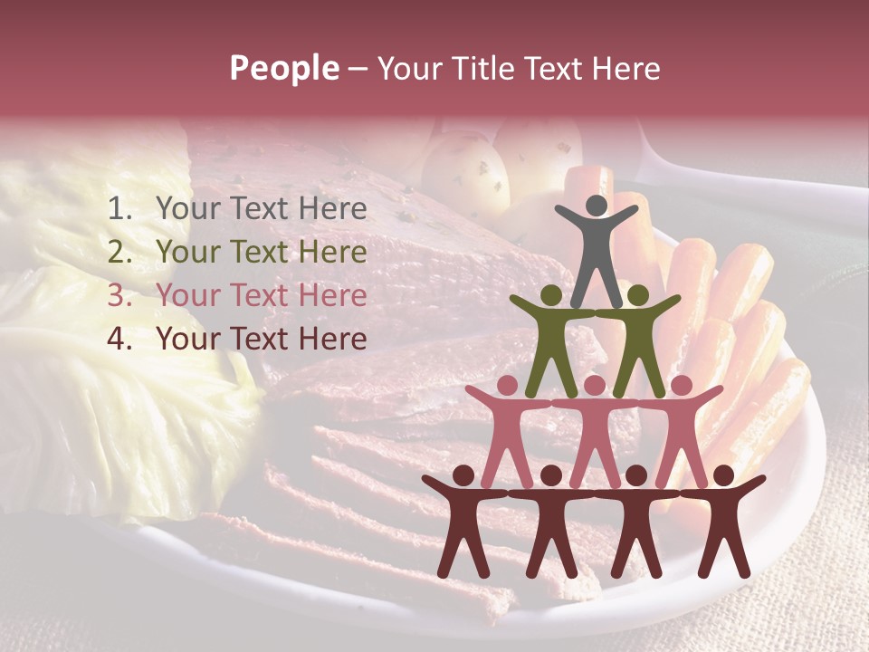 Ireland Dinner Platter PowerPoint Template