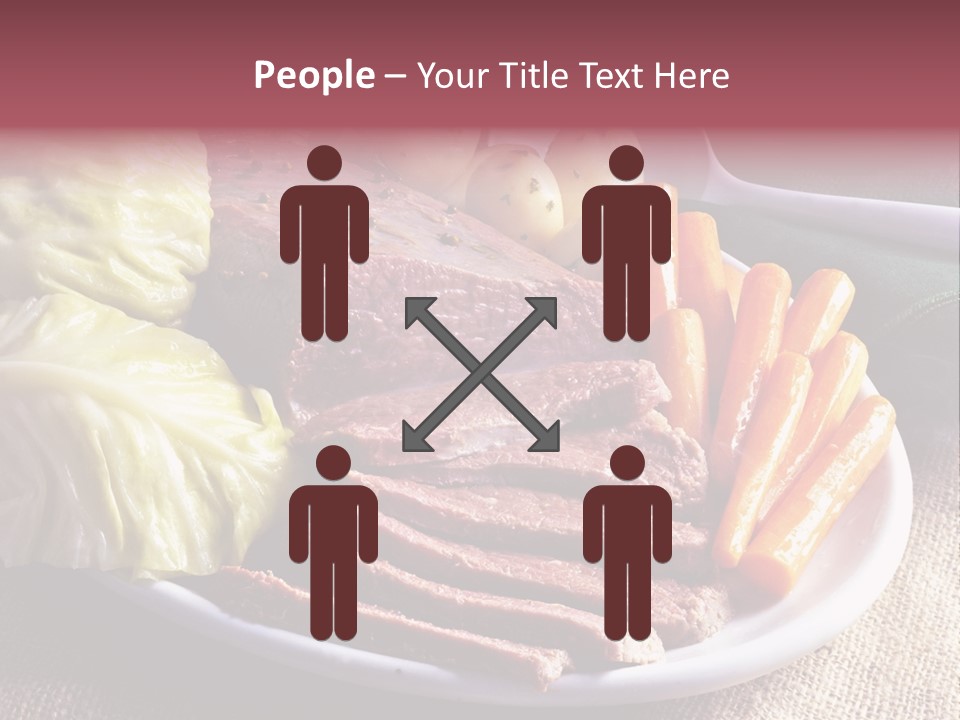 Ireland Dinner Platter PowerPoint Template