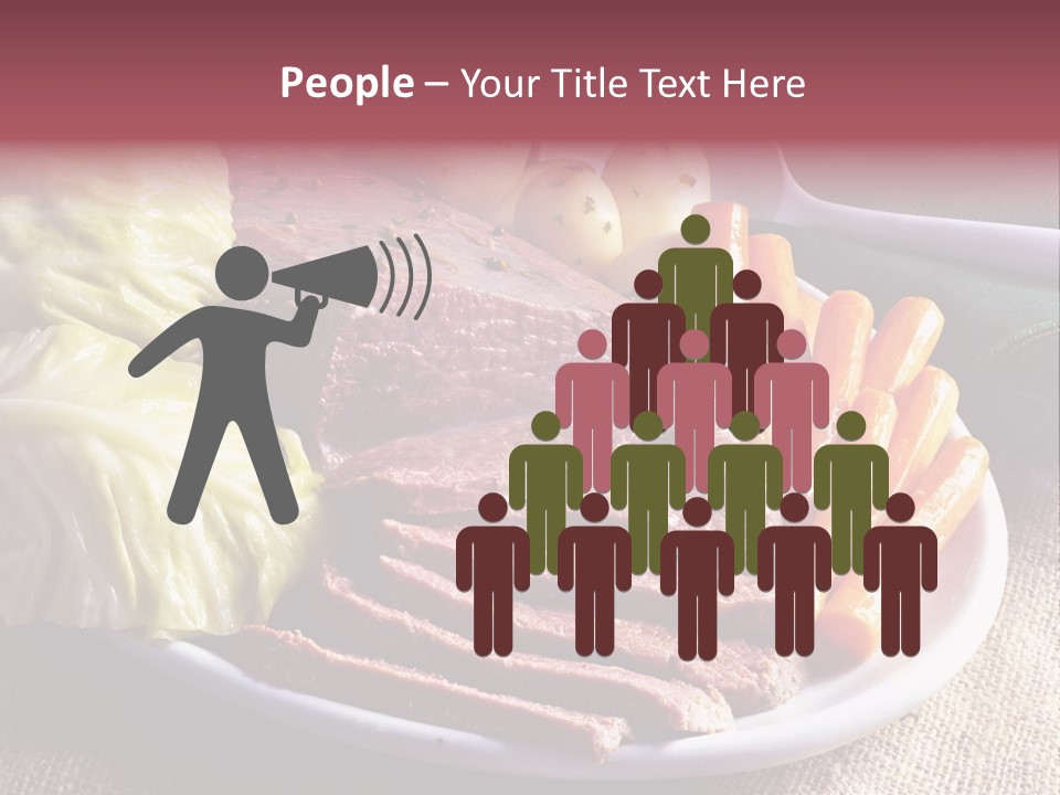 Ireland Dinner Platter PowerPoint Template