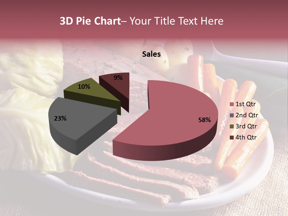 Ireland Dinner Platter PowerPoint Template