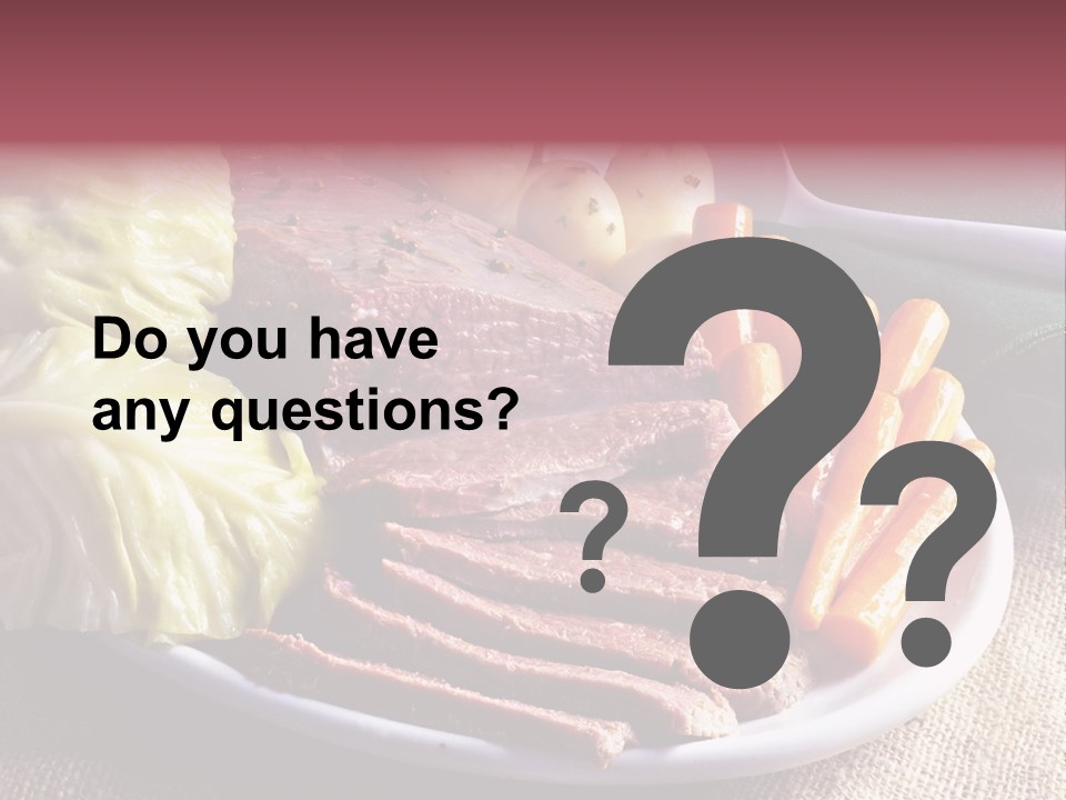 Ireland Dinner Platter PowerPoint Template