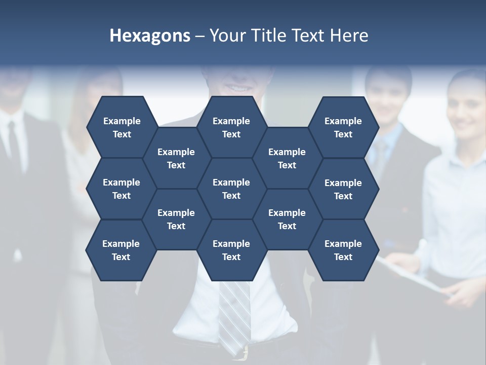 Businesspeople Smiling Formal PowerPoint Template