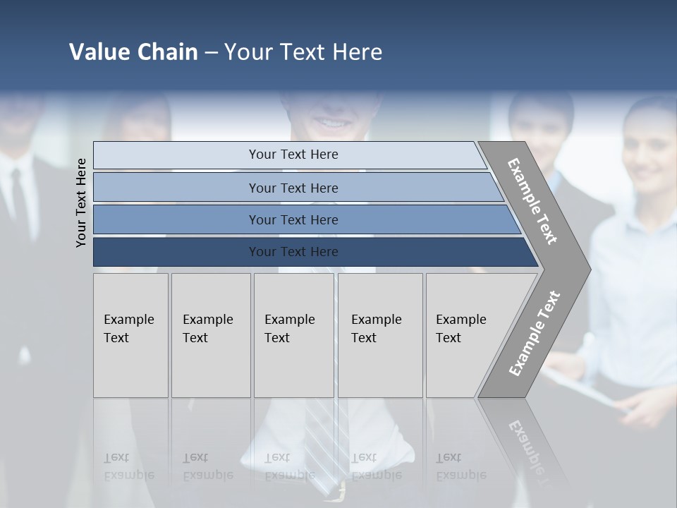 Businesspeople Smiling Formal PowerPoint Template