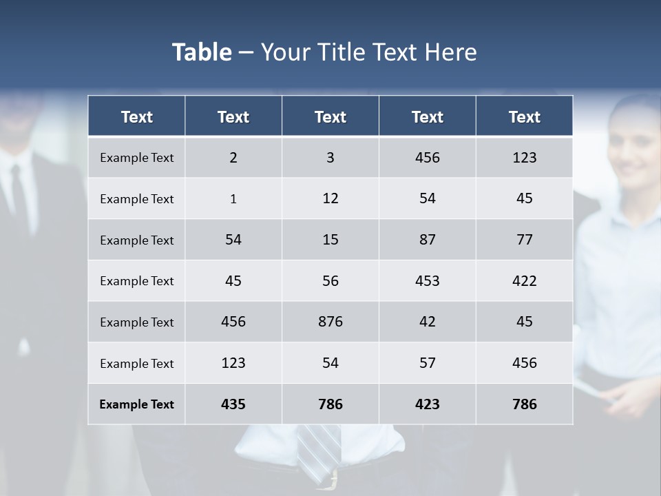 Businesspeople Smiling Formal PowerPoint Template