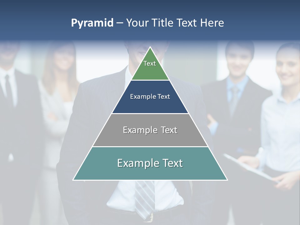 Businesspeople Smiling Formal PowerPoint Template