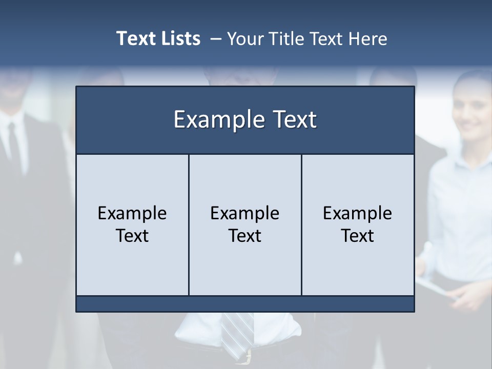 Businesspeople Smiling Formal PowerPoint Template