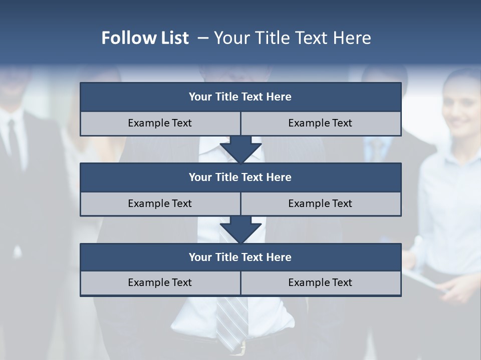 Businesspeople Smiling Formal PowerPoint Template