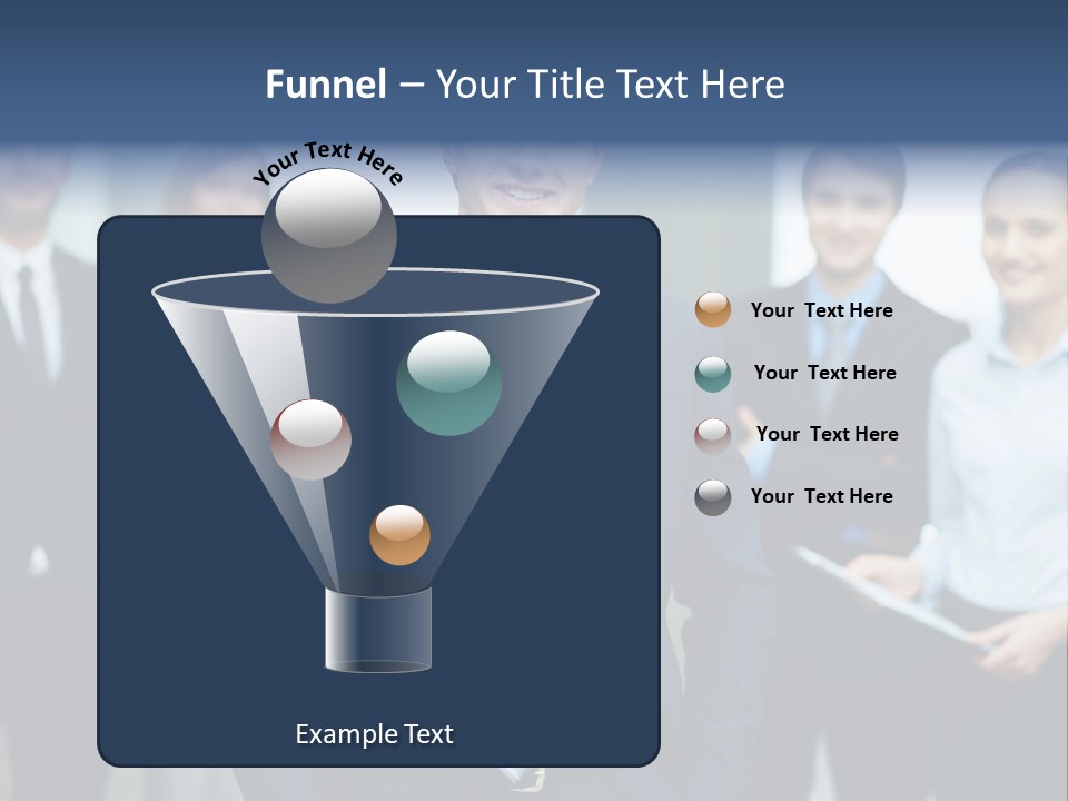 Businesspeople Smiling Formal PowerPoint Template