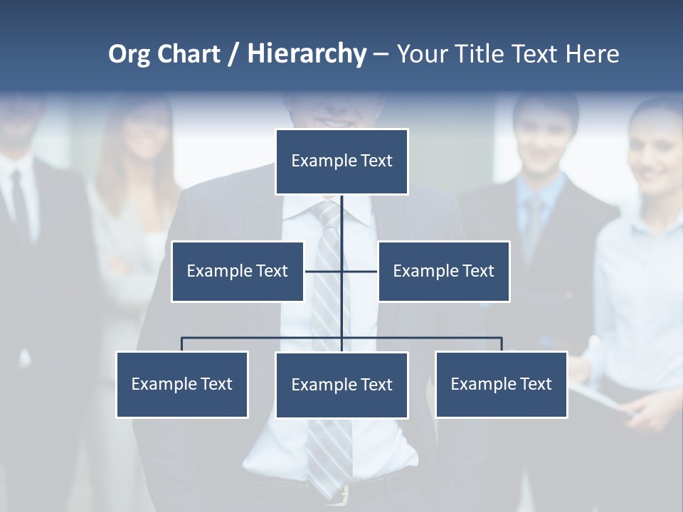 Businesspeople Smiling Formal PowerPoint Template