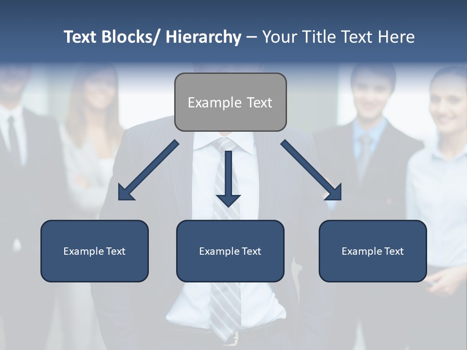 Businesspeople Smiling Formal PowerPoint Template