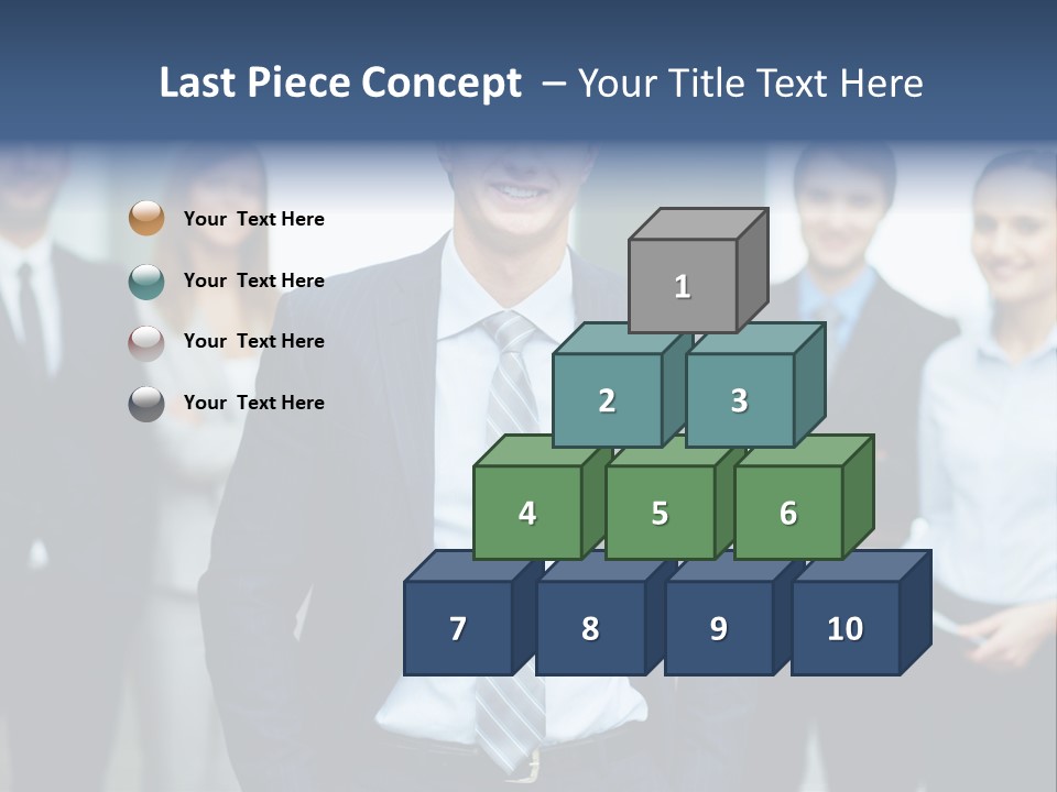 Businesspeople Smiling Formal PowerPoint Template