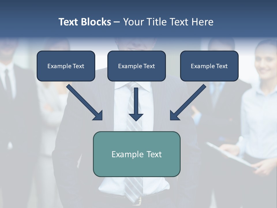 Businesspeople Smiling Formal PowerPoint Template