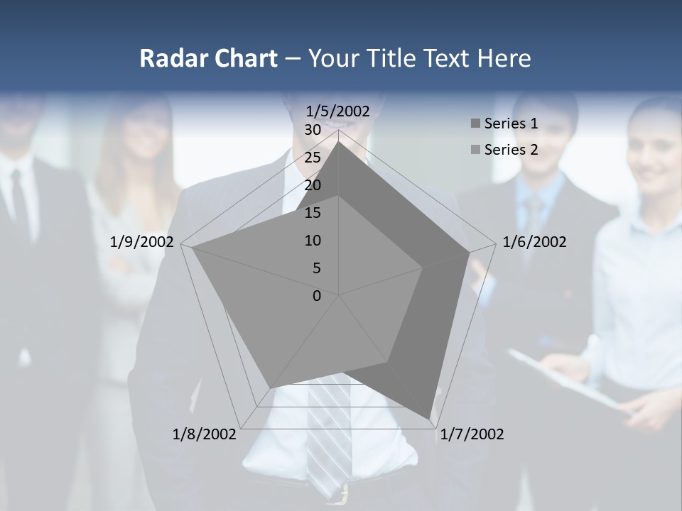 Businesspeople Smiling Formal PowerPoint Template